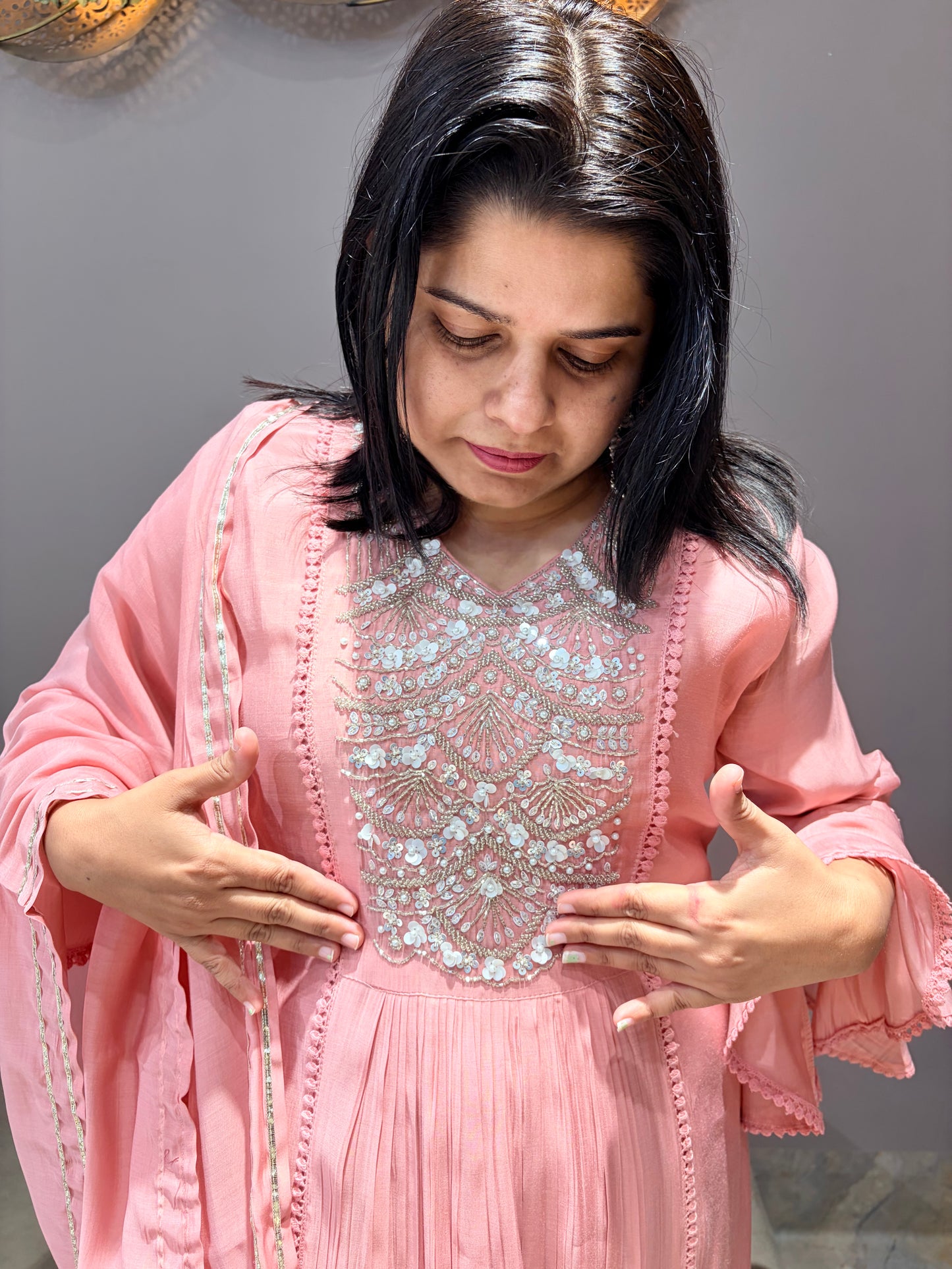 Pink Pure Mul ALine Style Designer pc