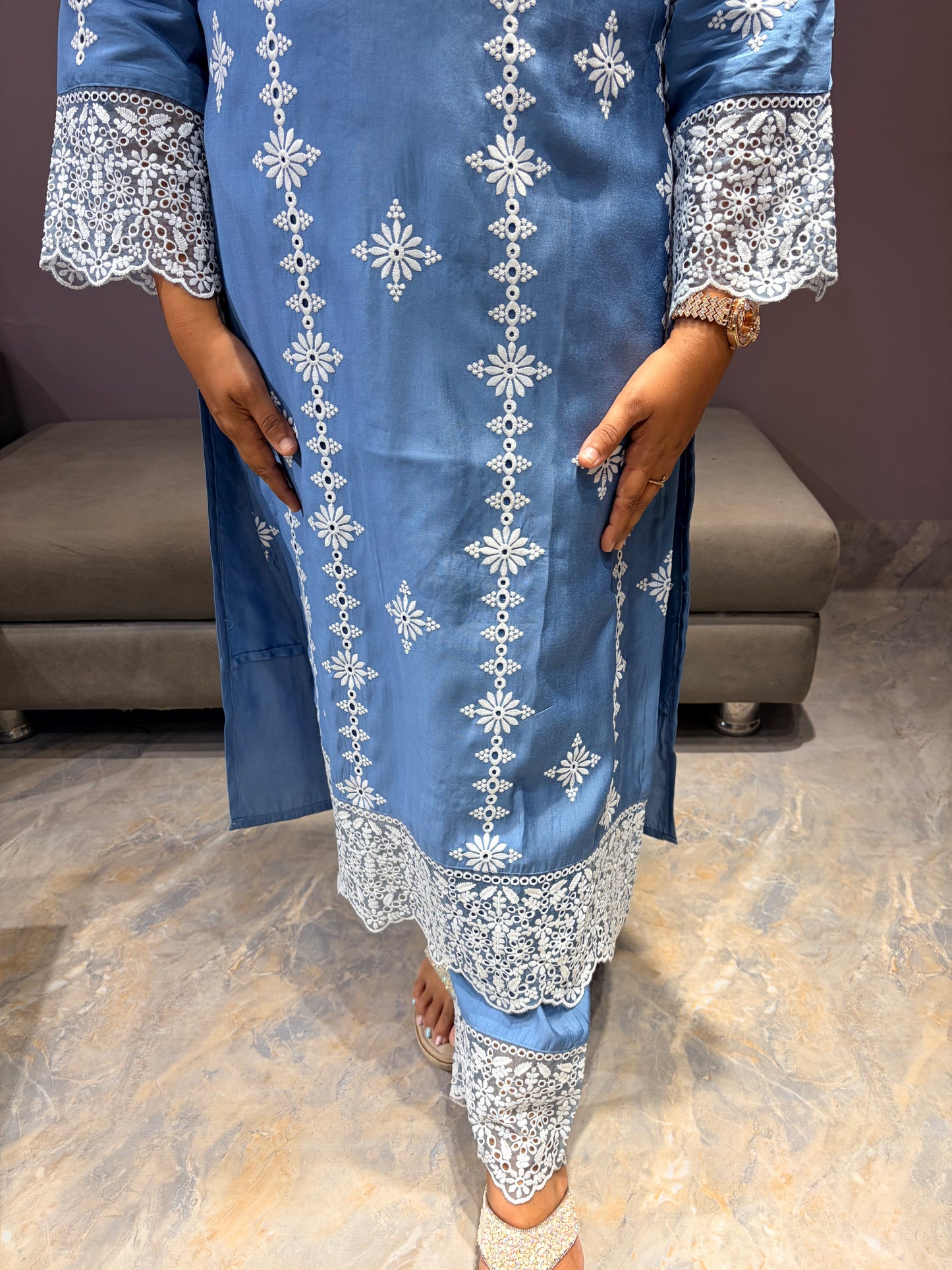 Cotton Silk Lucknowi