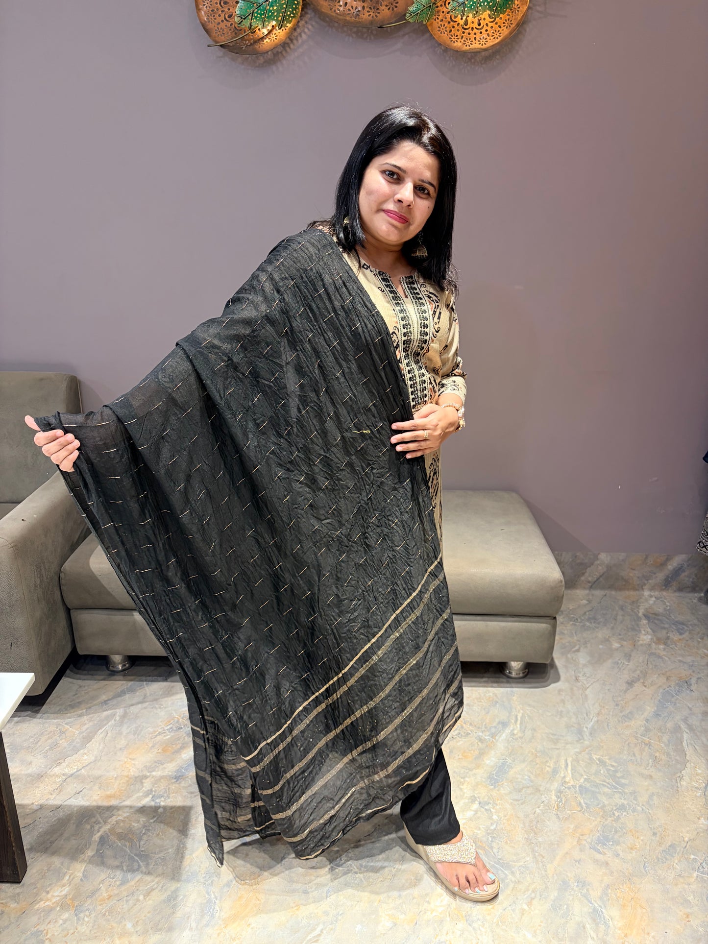 Premium Riyon Silk Ikkat Design