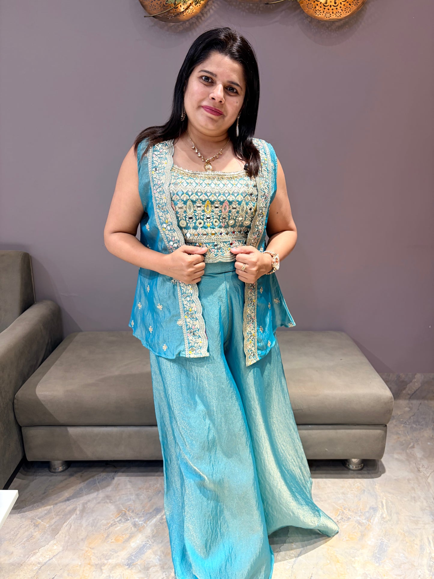 Glass Tissue Designer Indo Western