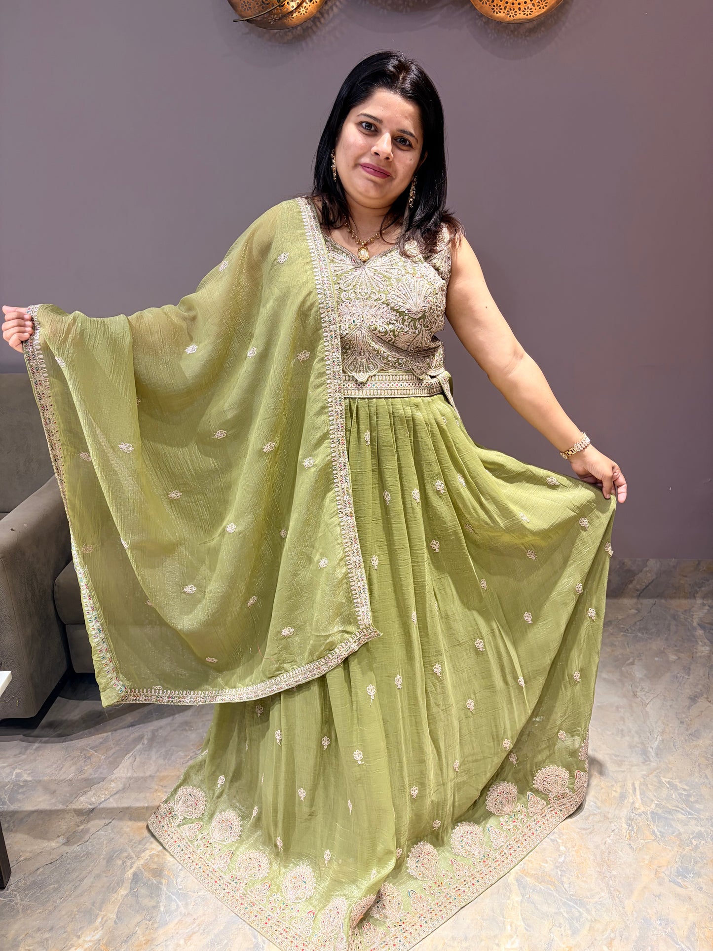 Pestal Color Designer Choli Suit