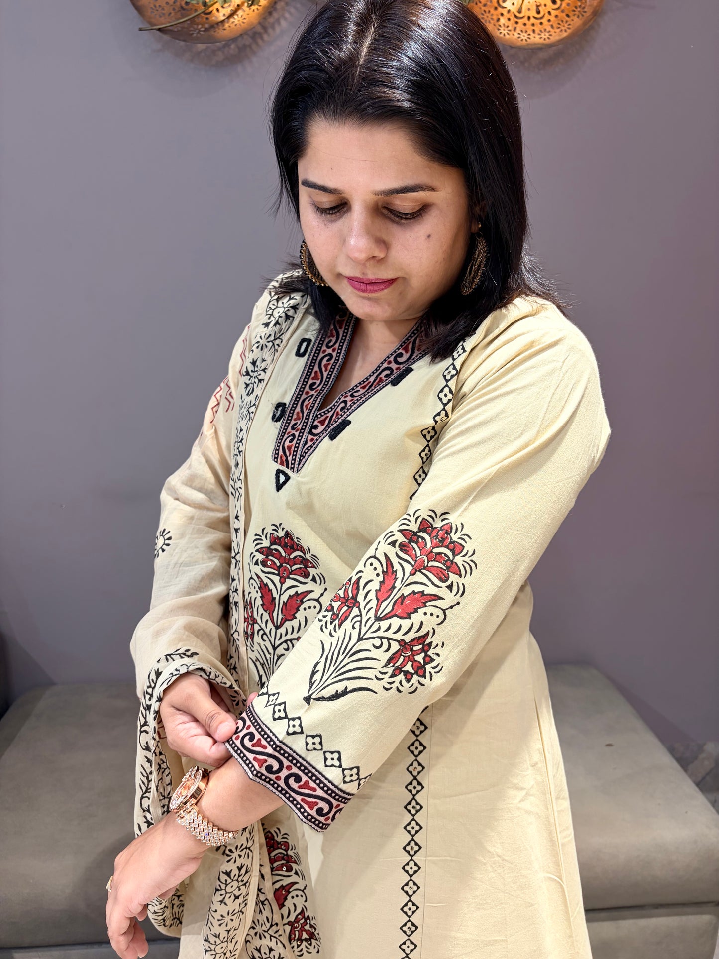 Beize Premium Pure Cotton Aline Suit