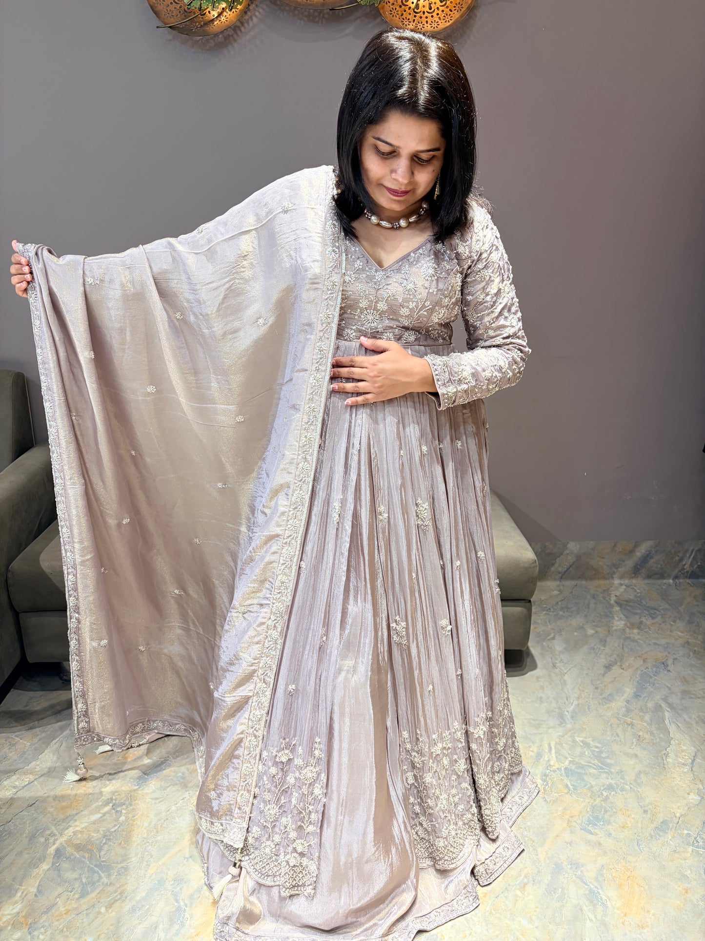 Heavy Bridal Chaniya n Front Open Style Indo Western