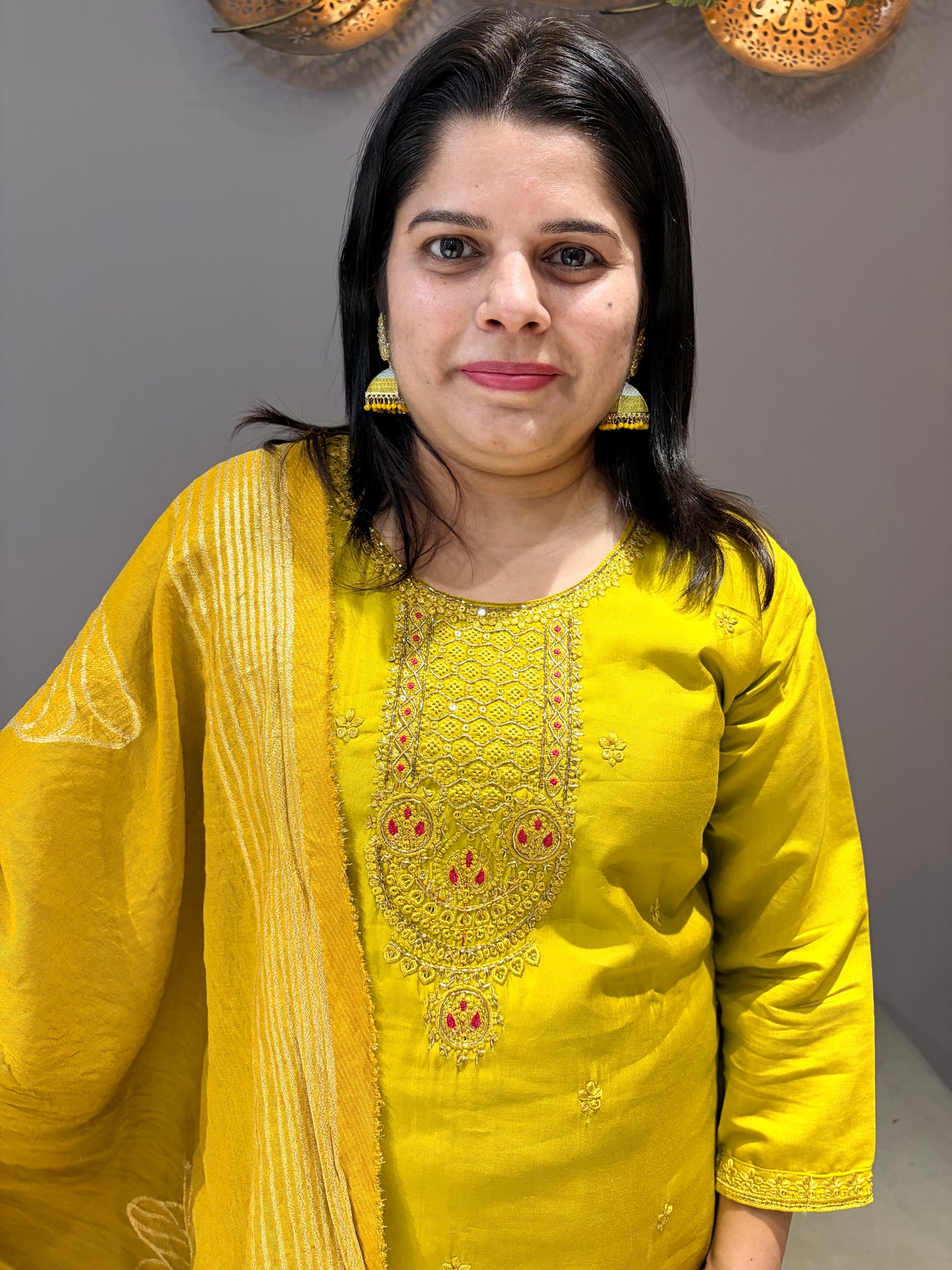 Liril Green Cotton Silk Suit With Dupata