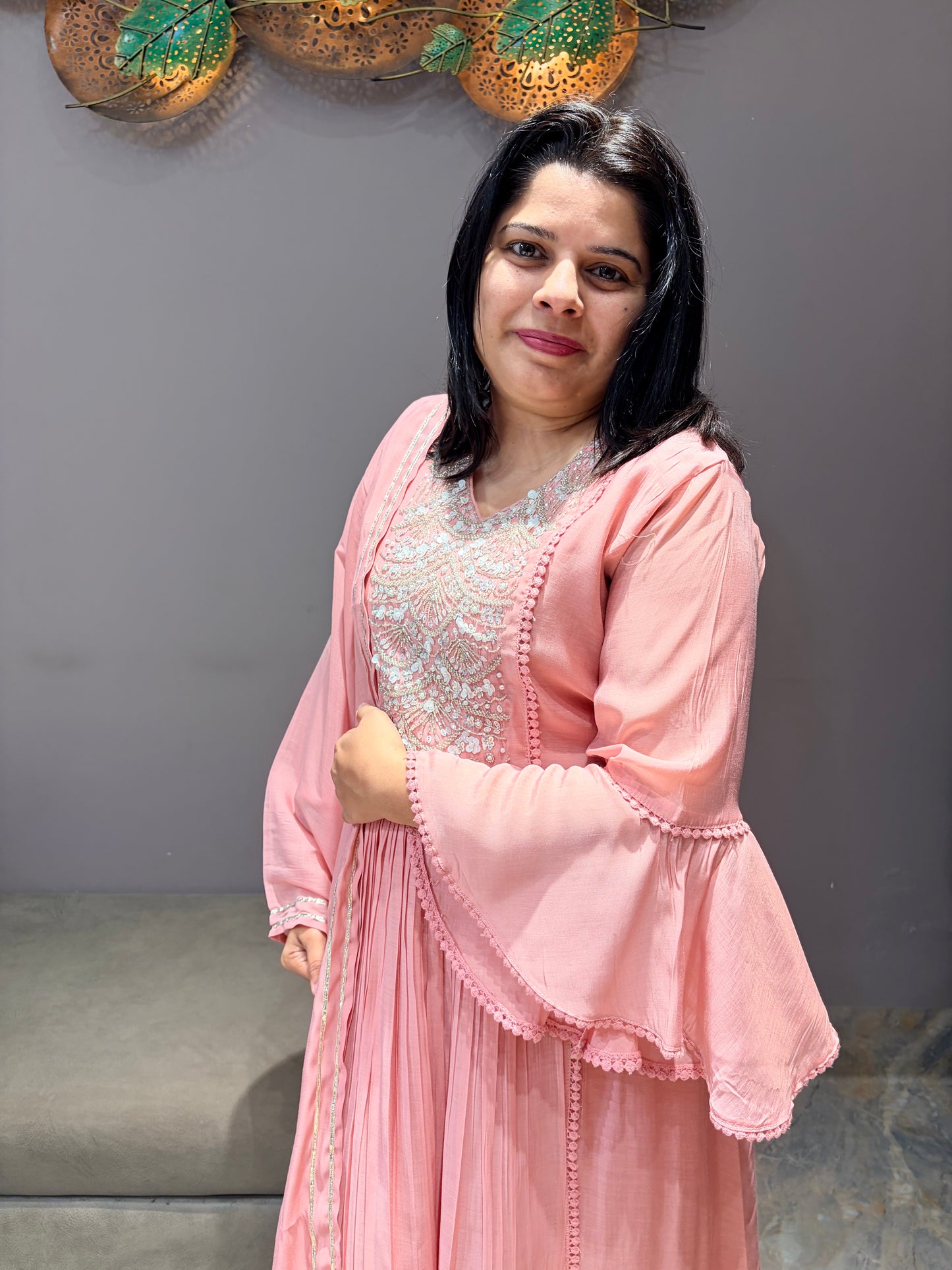 Pink Pure Mul ALine Style Designer pc