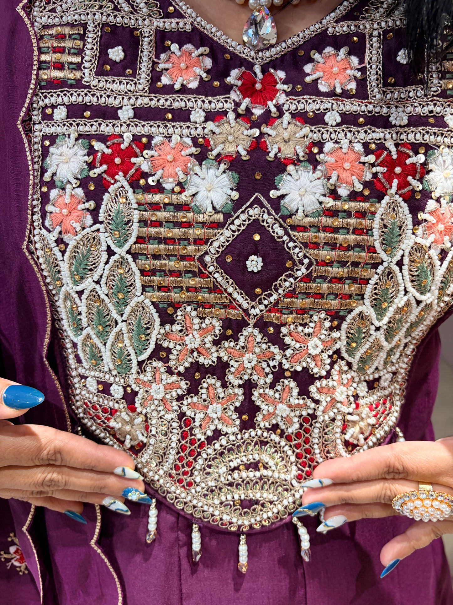 Pure Mul Wine Color Designer Suit