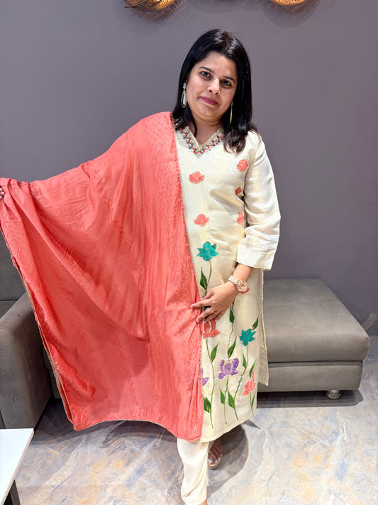 Glass Tissue Partywear 3 pc Suit