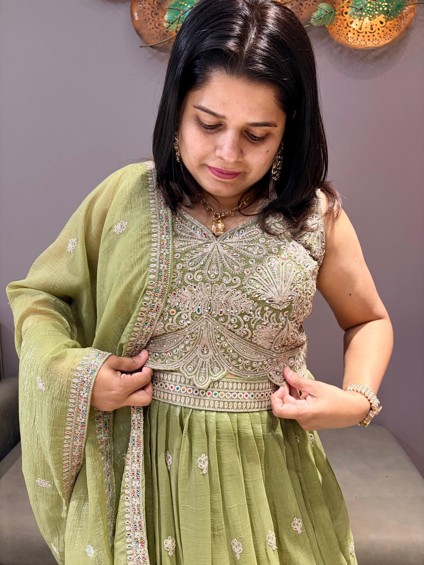 Pestal Color Designer Choli Suit