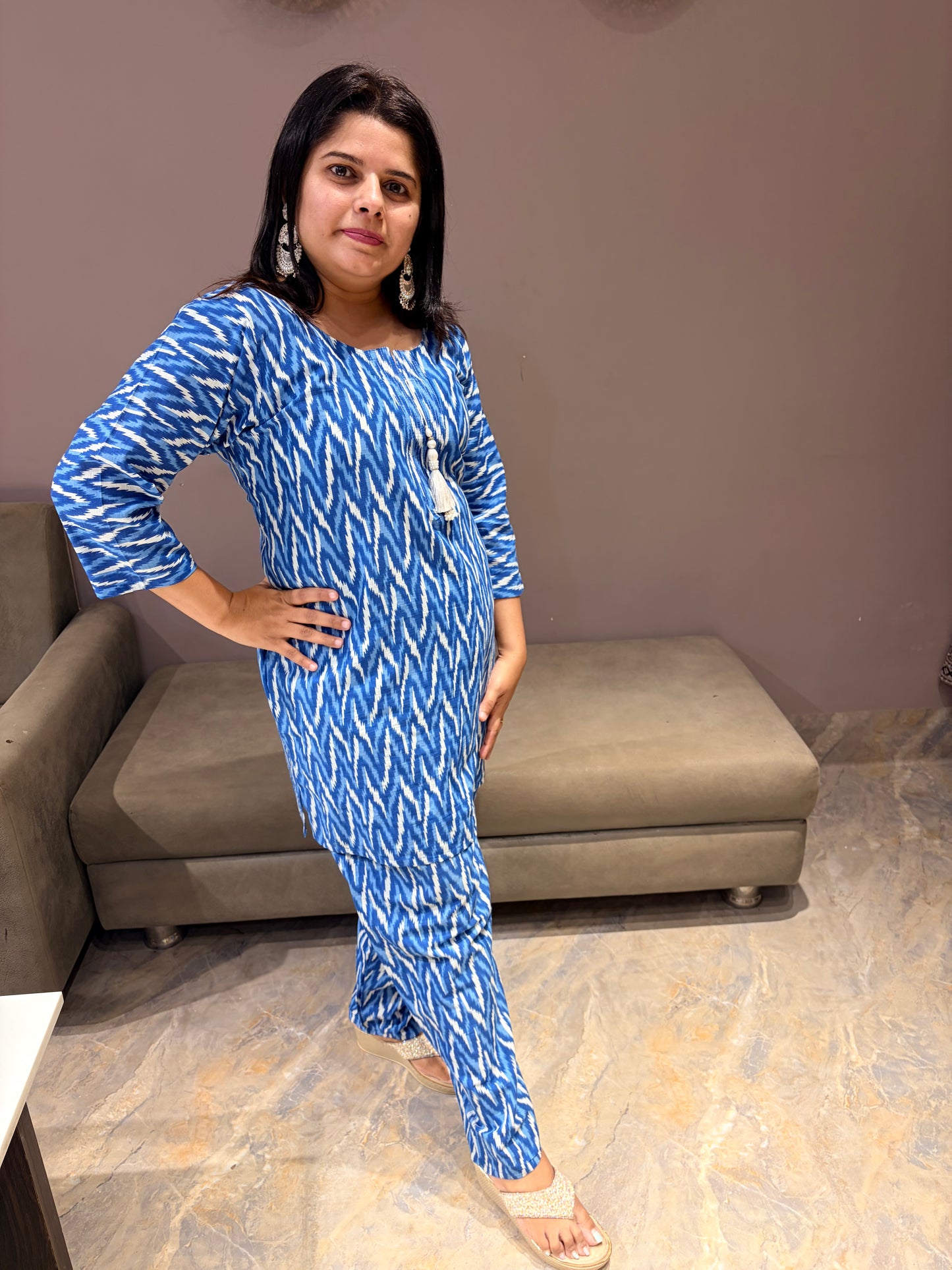 Pure Jaipuri Cotton Designer Cord set