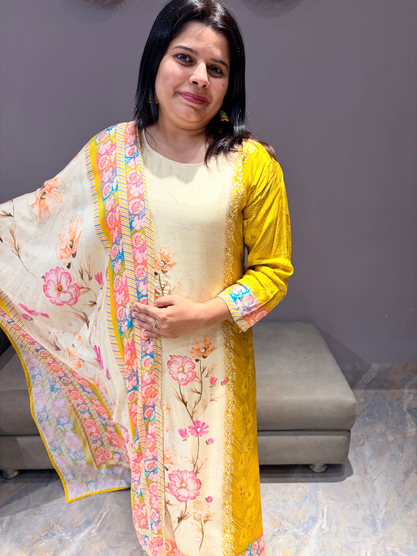 Pure Muslin Party Wear 3 pc