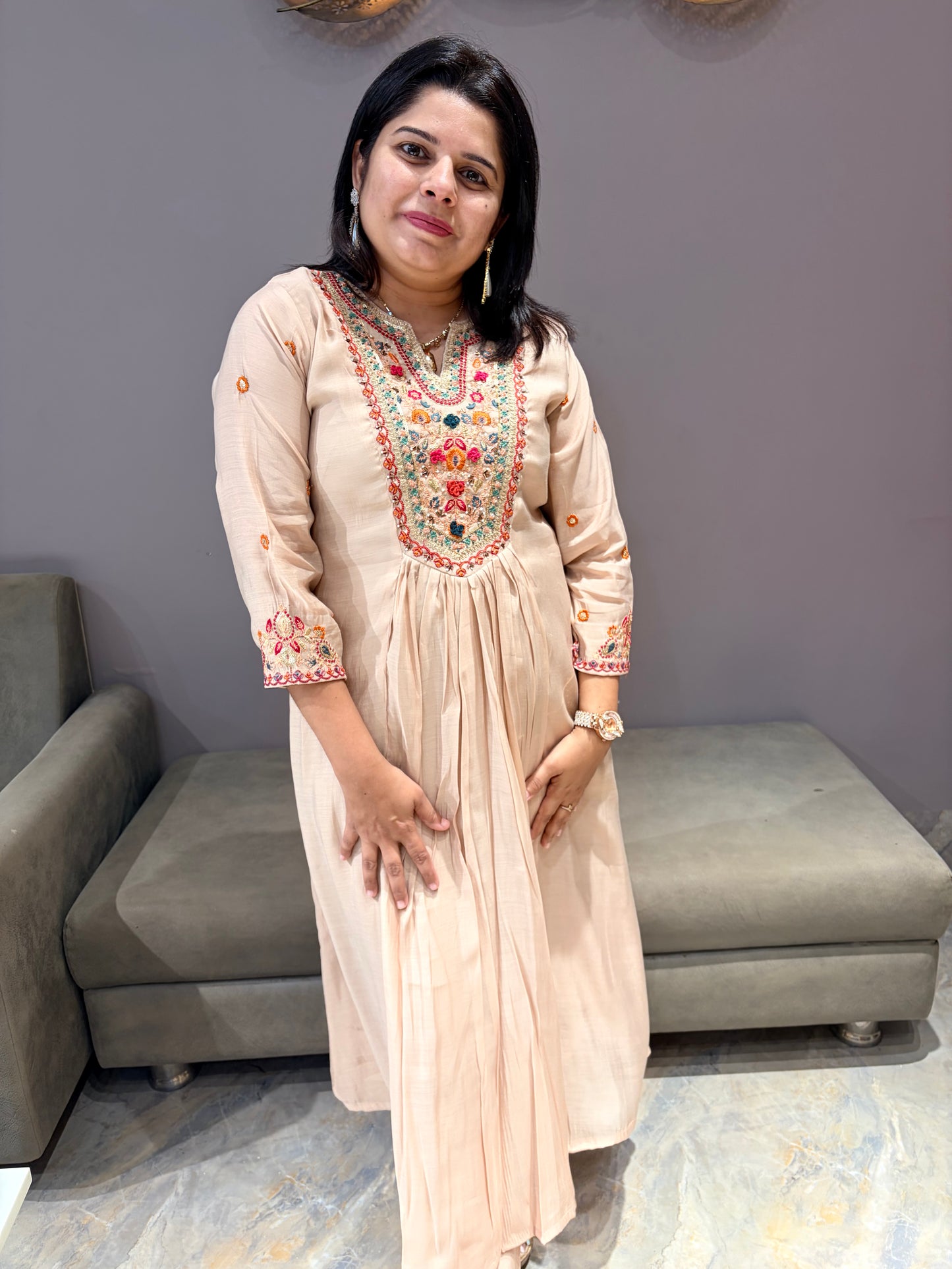 Pure Mul Bieze Color Aline Designer Suit