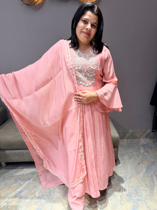 Pink Pure Mul ALine Style Designer pc