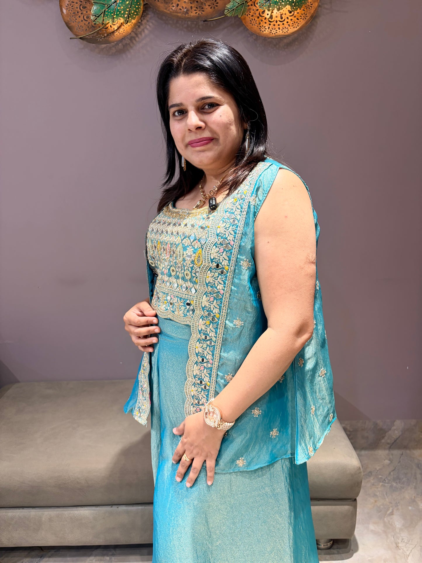 Glass Tissue Designer Indo Western