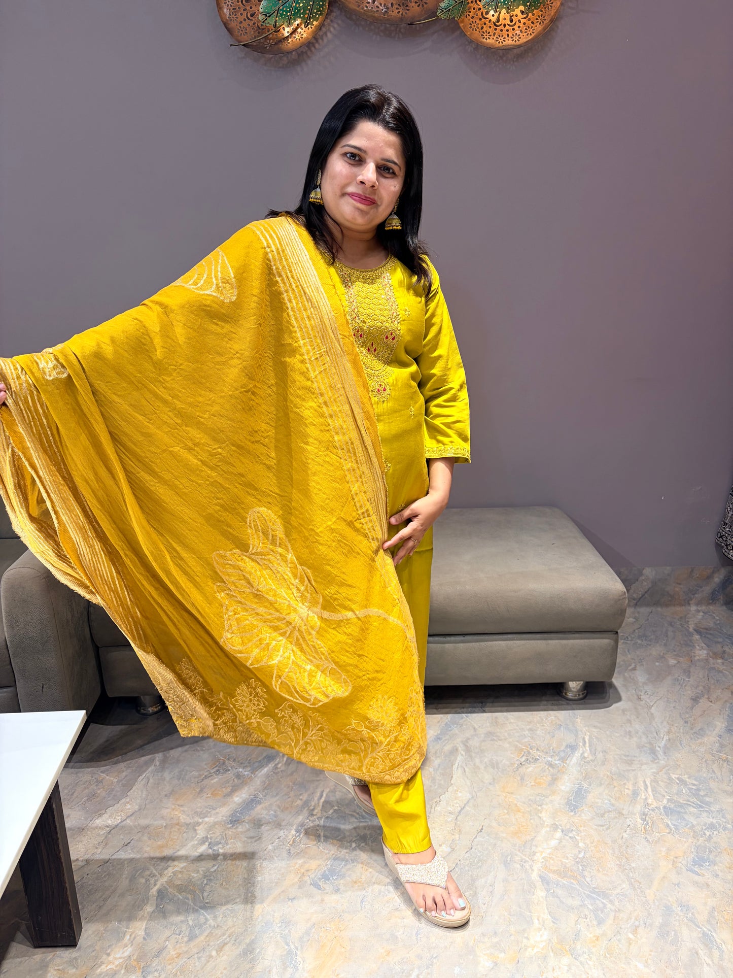 Liril Green Cotton Silk Suit With Dupata