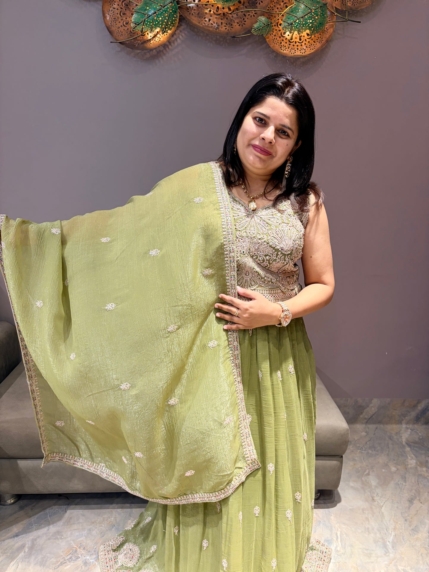 Pestal Color Designer Choli Suit