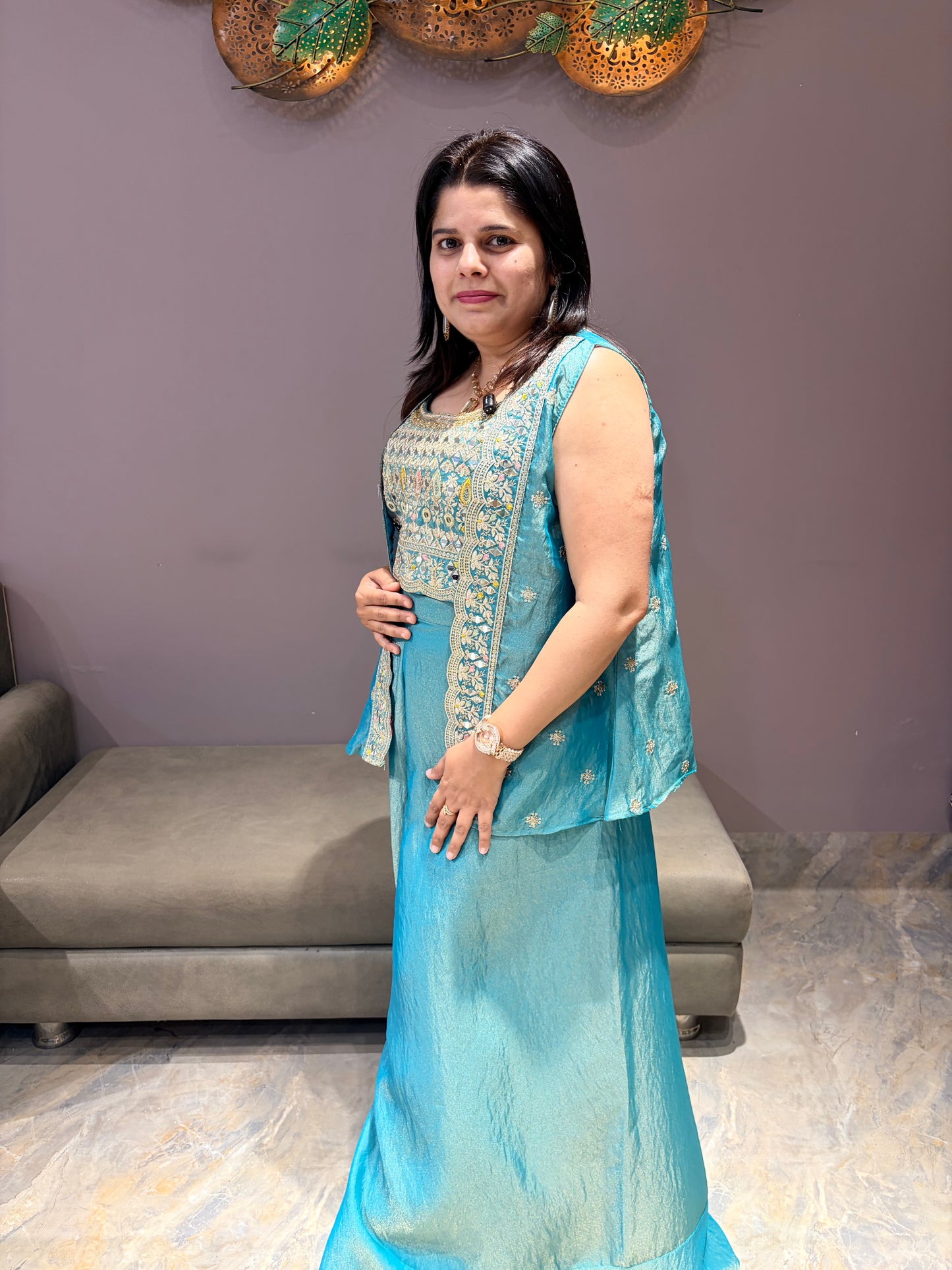 Glass Tissue Designer Indo Western