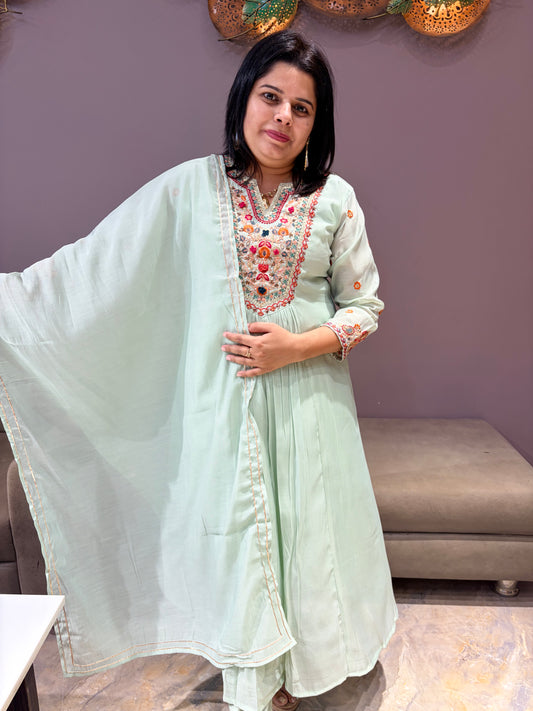 Pure mul Premium Pista Color Designer Aline Suit