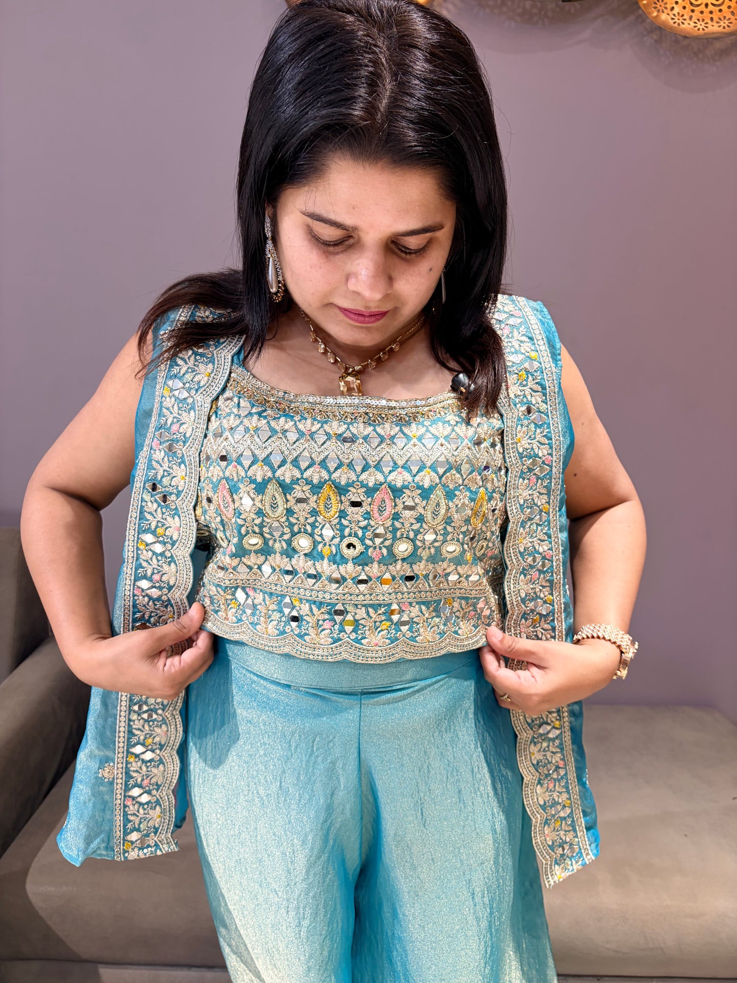 Glass Tissue Designer Indo Western