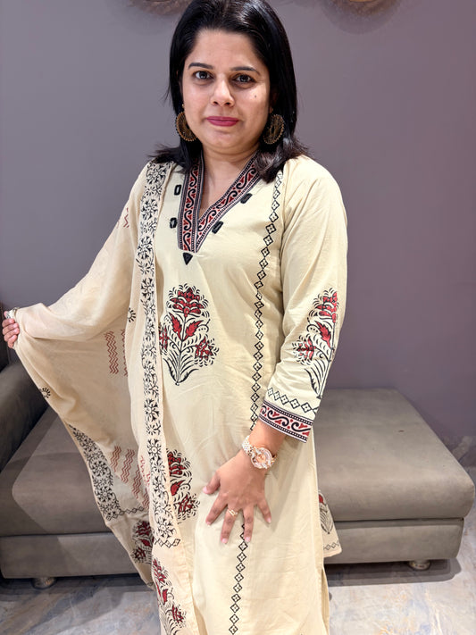 Beize Premium Pure Cotton Aline Suit
