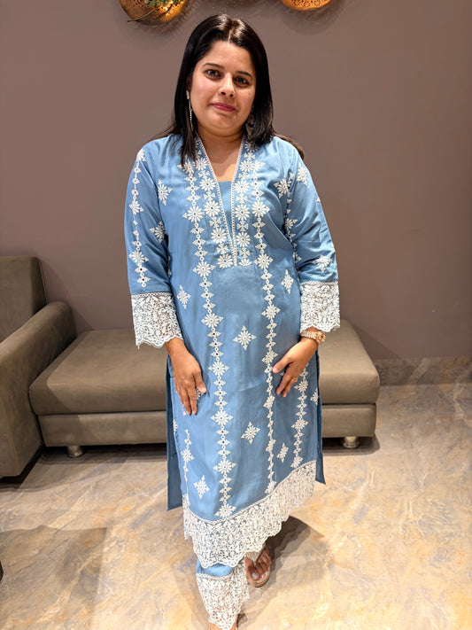 Cotton Silk Lucknowi