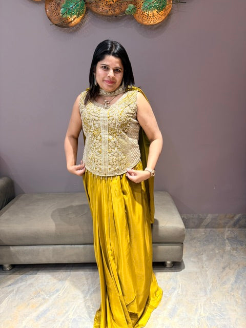 Indowestern Tulip Skirt with Choli – Festive Fusion Wear