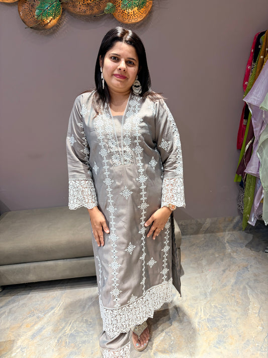 Cotton Silk Grey