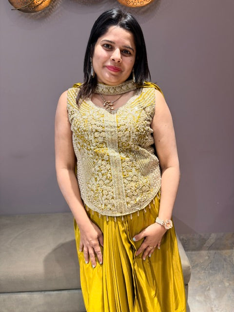Indowestern Tulip Skirt with Choli – Festive Fusion Wear