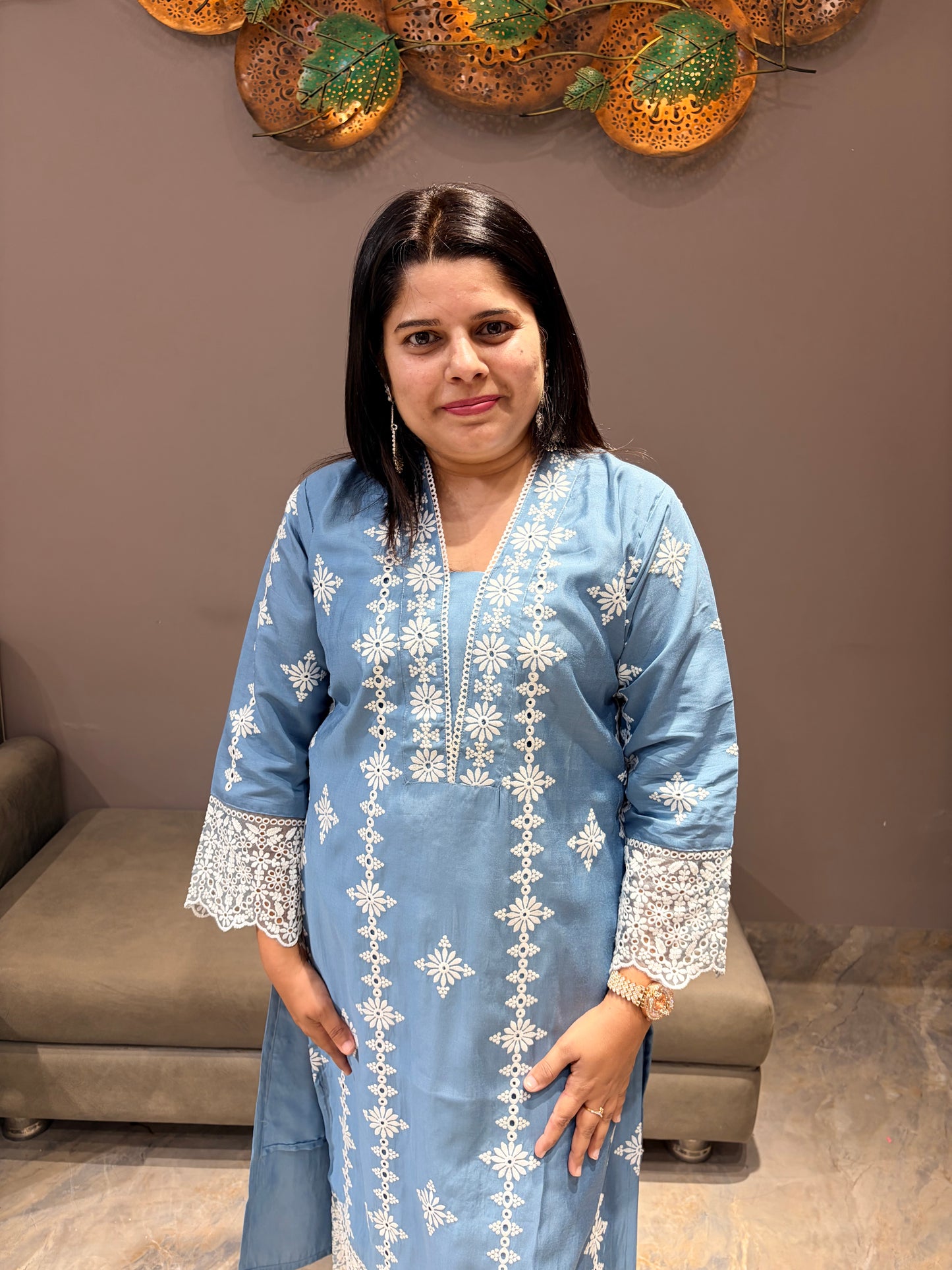 Cotton Silk Lucknowi