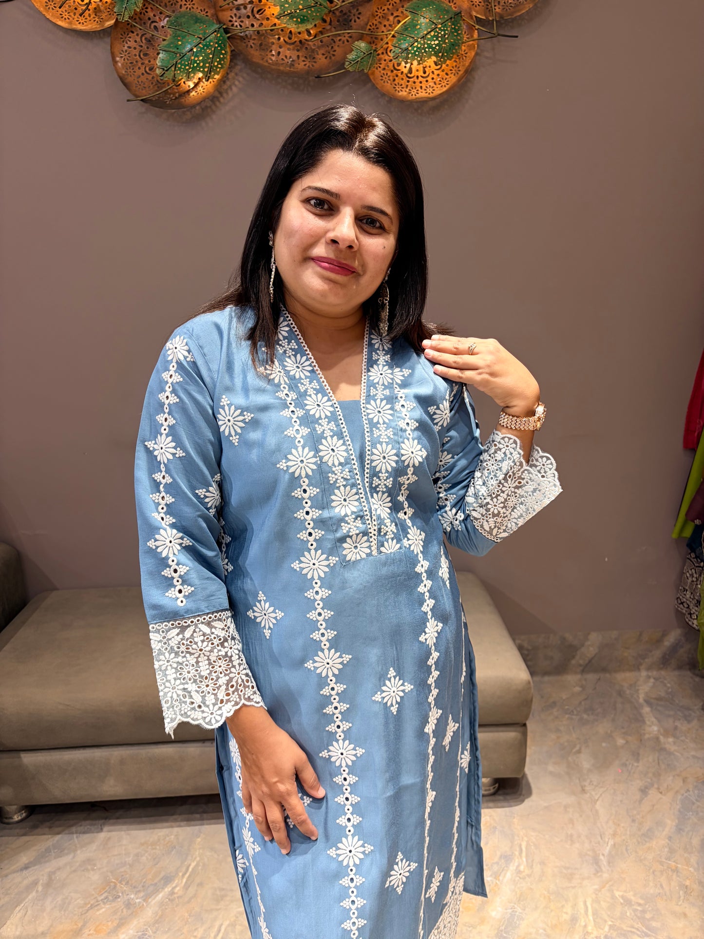 Cotton Silk Lucknowi