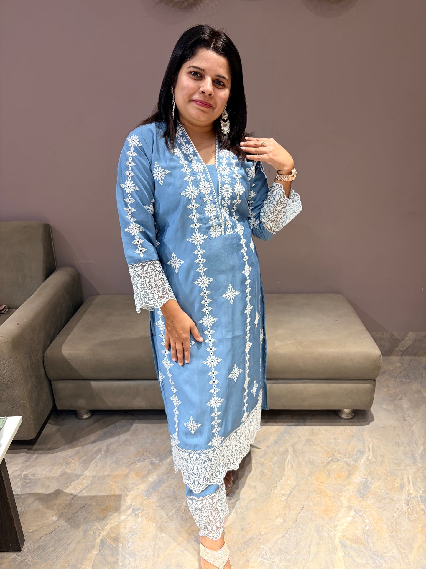 Cotton Silk Lucknowi